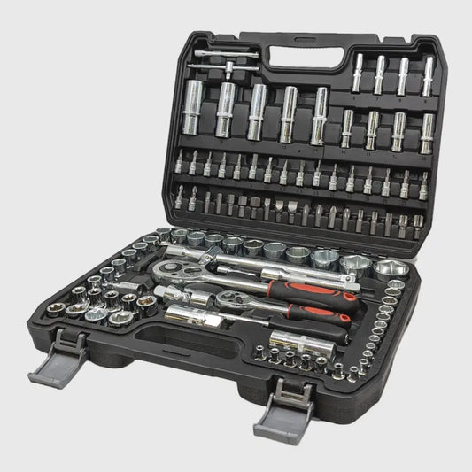 108-piece Chrome-Vanadium Socket Set – TorqueMaster
