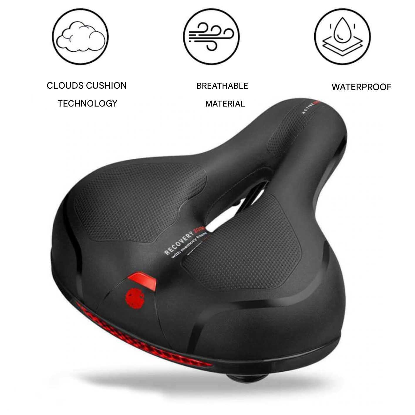 Ultra-comfortable Bike Saddle - CloudRide Pro