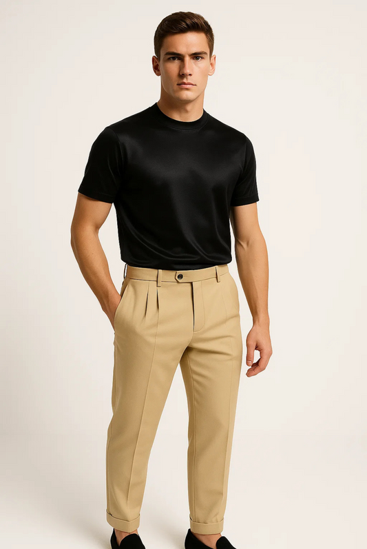 Stylish men's t-shirt made of mercerised cotton – Dario