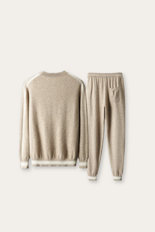 Light Brown Cashmere Merino Wool Set – Alessio