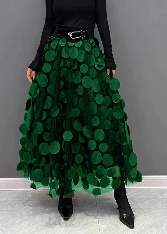 Autumnal skirt with polka dots and a flowing cut – Fleur