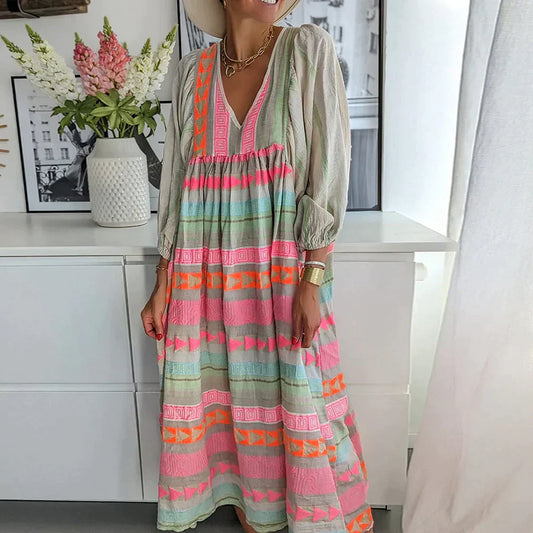 Summer maxi dress with gradient – Solenne