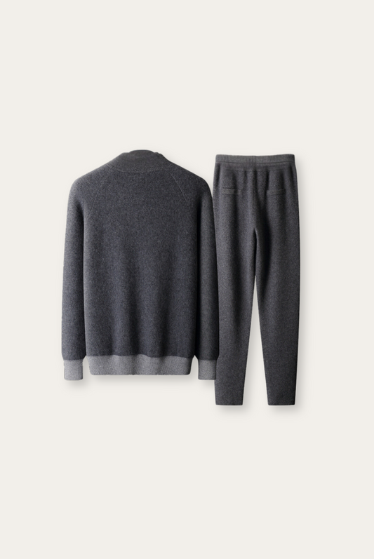 Grey Cashmere Merino Wool Set – Vittore