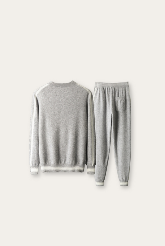 Light Grey Cashmere Merino Wool Set – Romano