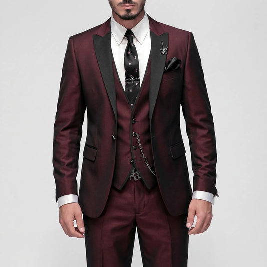 3-Piece Slim Fit Formal Suit - Seth