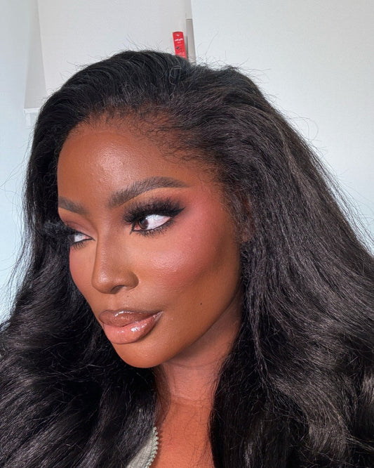 Black HD Lace Wig with Curly Edges – Imani