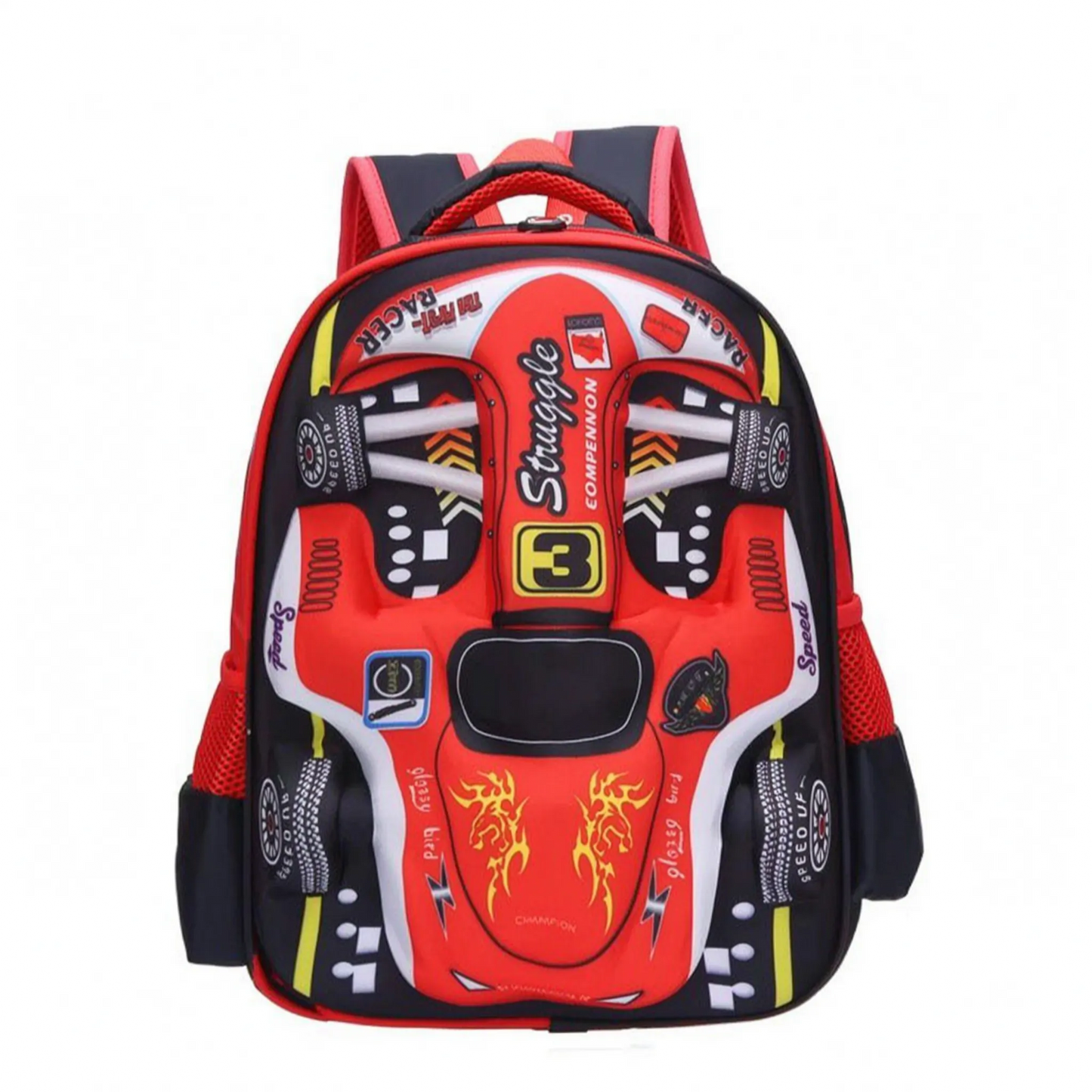 3D Race Car School Rucksack - Veloxis