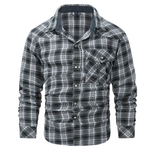 Checked men's shirt for autumn & winter – Tobias
