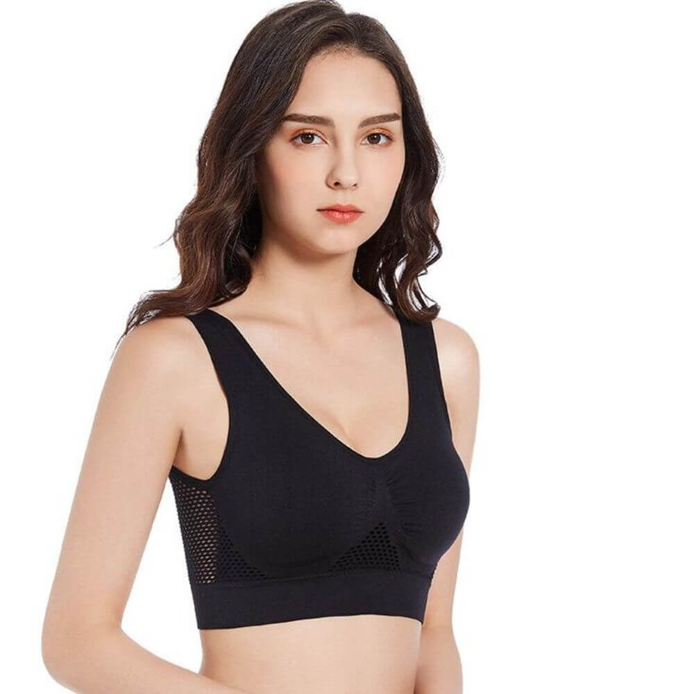Breathable Mesh Sports Bra – Sofia