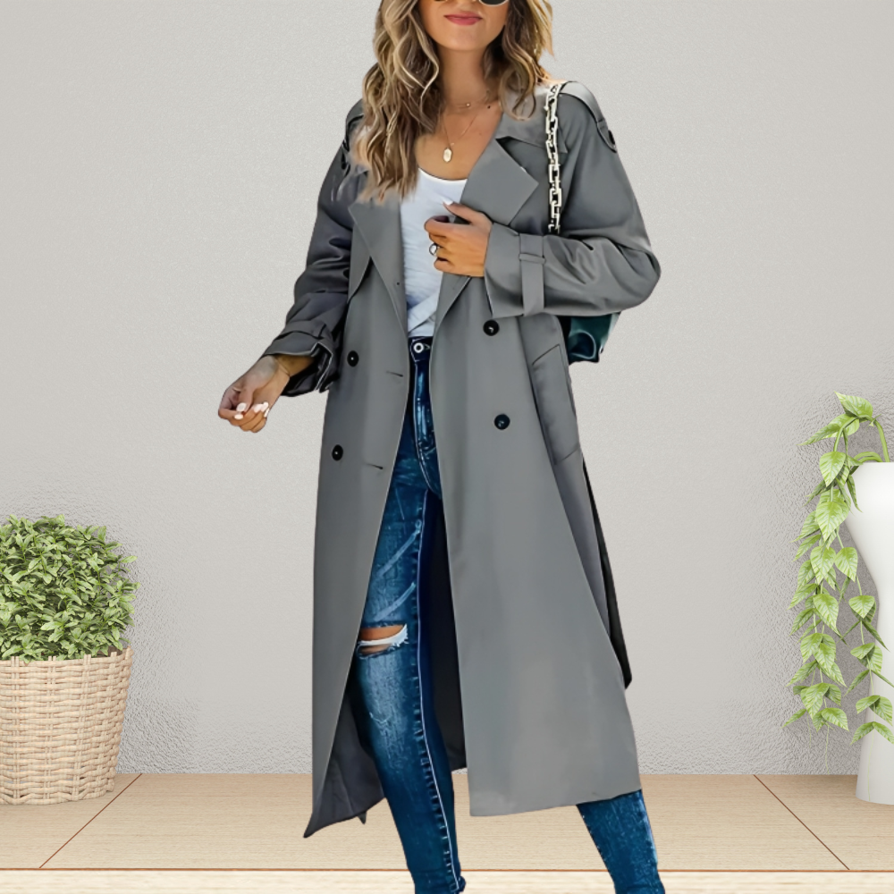 Elegant women's trench coat for the transitional period – Isabelle