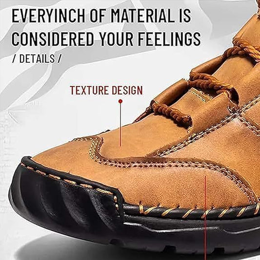 Handcrafted waterproof orthopaedic boots for men – arch support and non-slip soles – Renvar