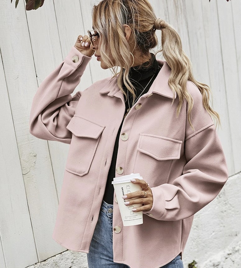 Short jacket with button placket – Elodie