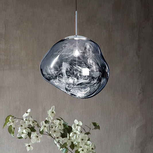 Modern Glass Ceiling Light - LunaLux
