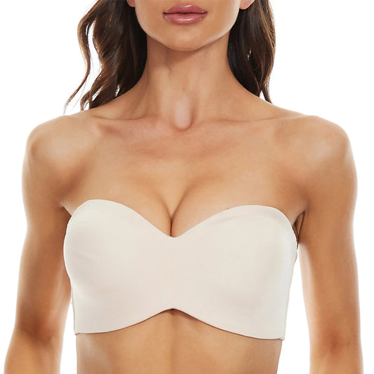 Seamless bandeau bra with removable straps – Camille