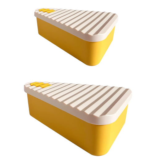 Reusable pizza storage container with 2 trays – SliceSafe (1+1 FREE)