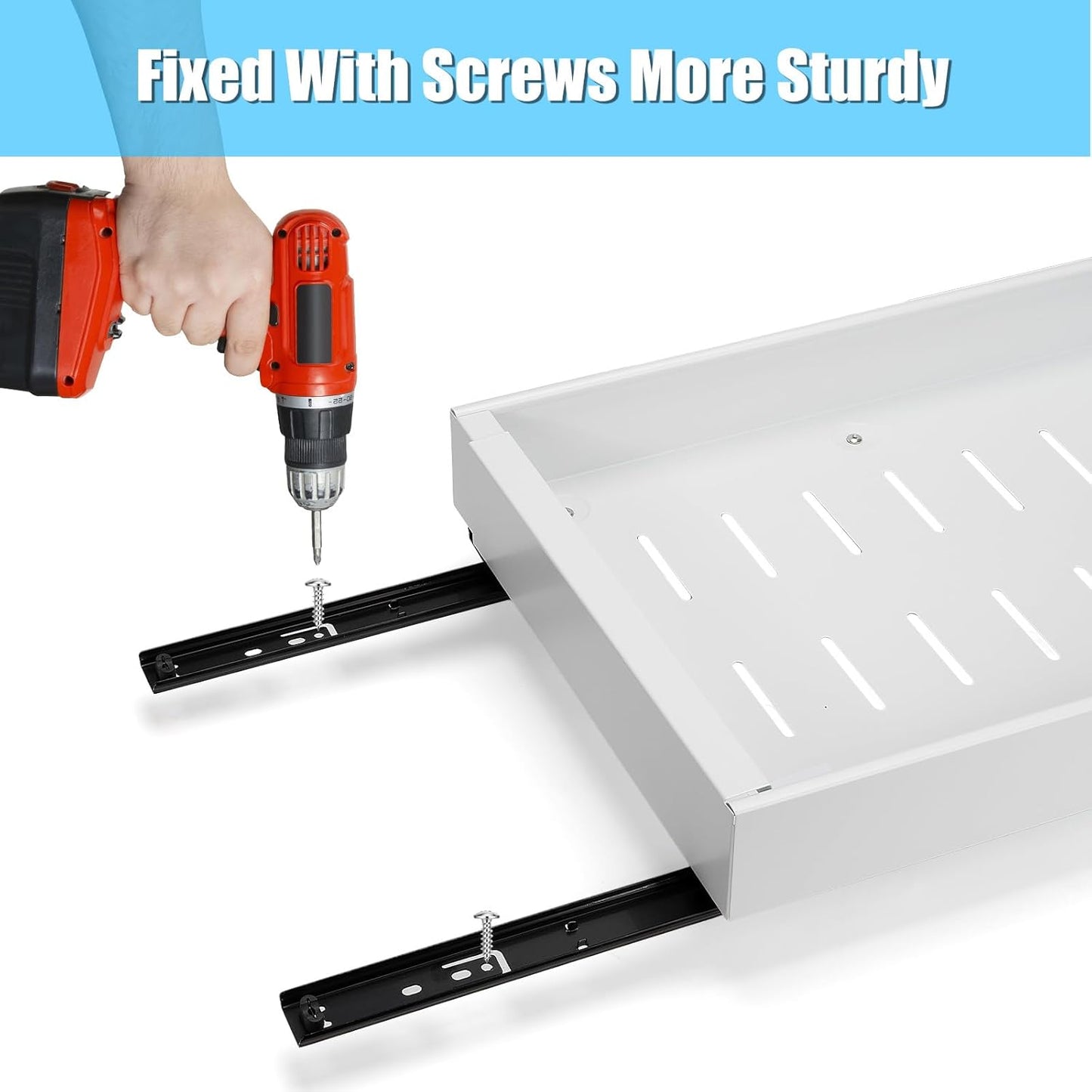 Pack of 2 extendable pull-out drawers for cupboards – StoreEase