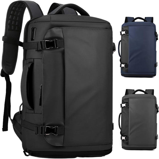 15" waterproof laptop rucksack with side opening & USB‑C port – TrekPro Series