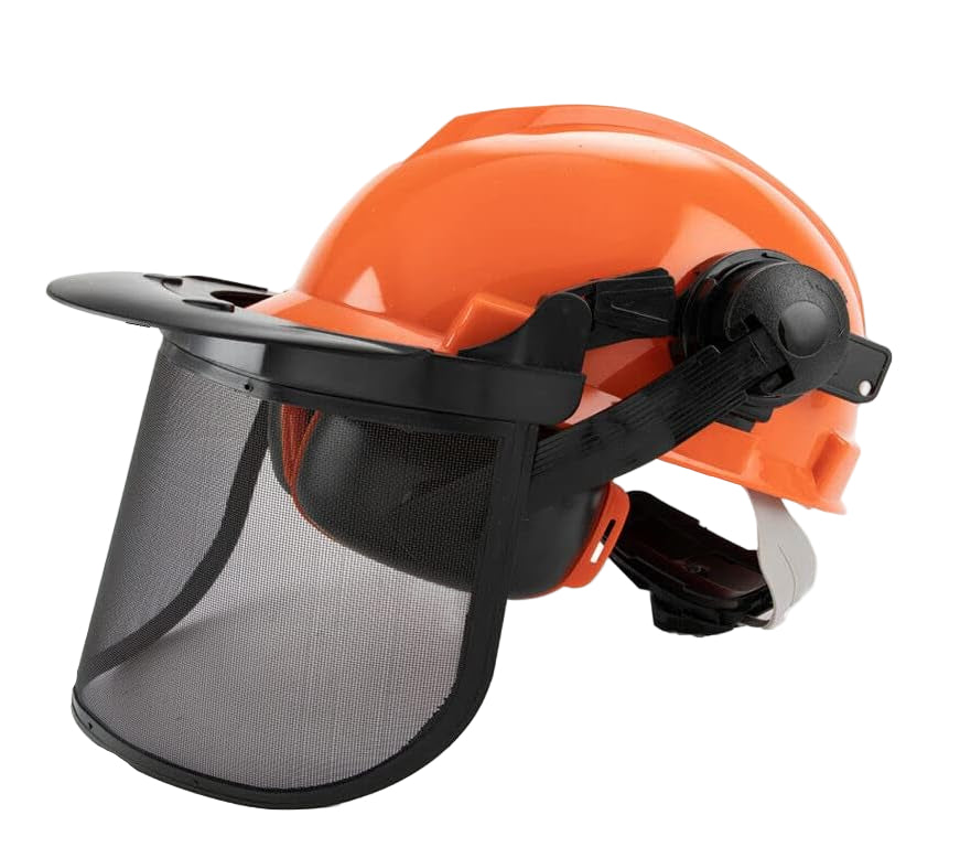 Forestry protective helmet with face shield and ear defenders – ArborMax
