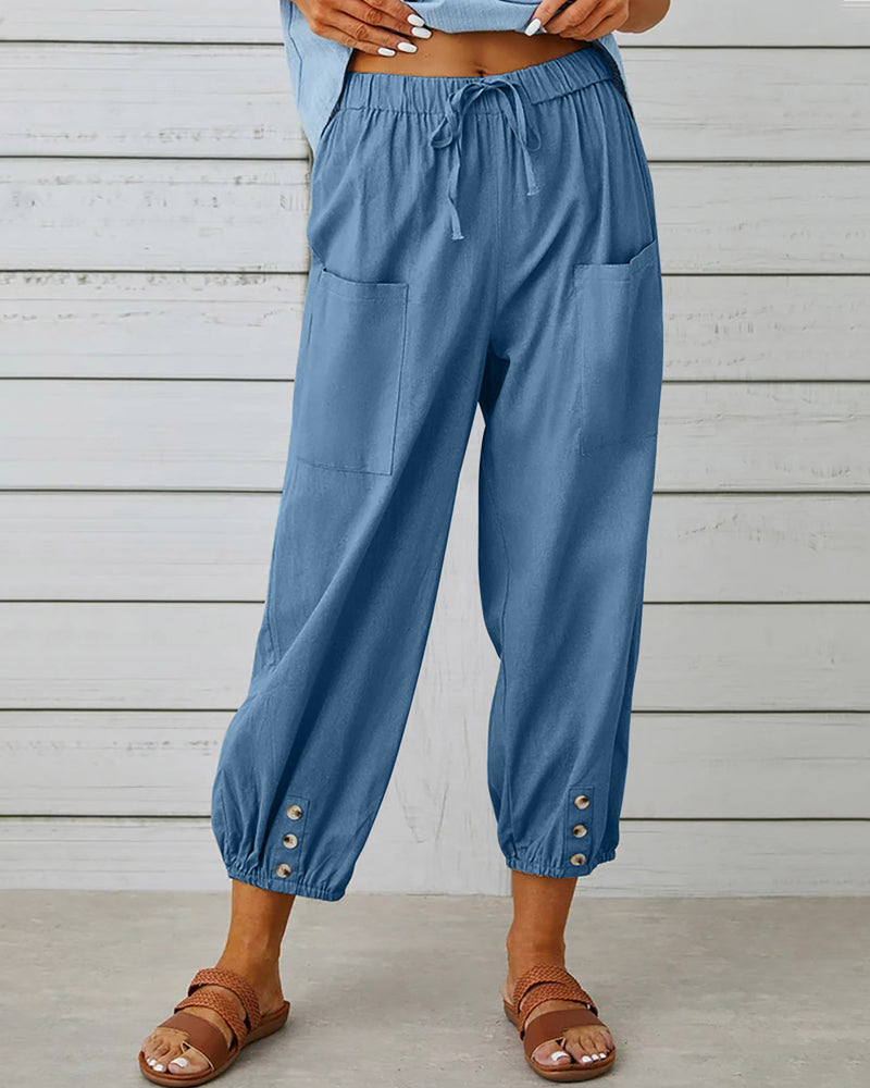 High-Waisted Women's Trousers – Olivia