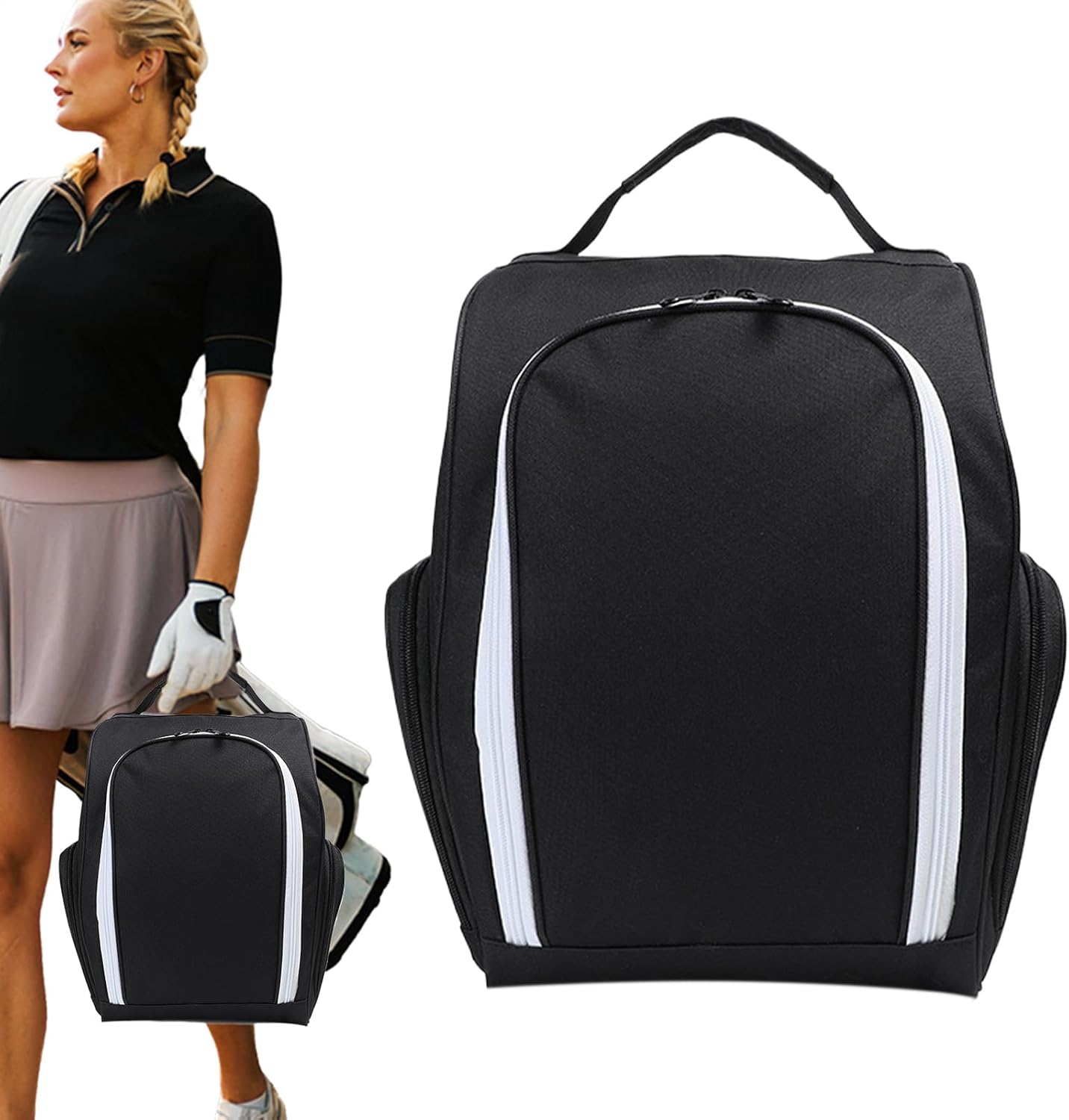 Waterproof golf shoe bag with handle – Olviano