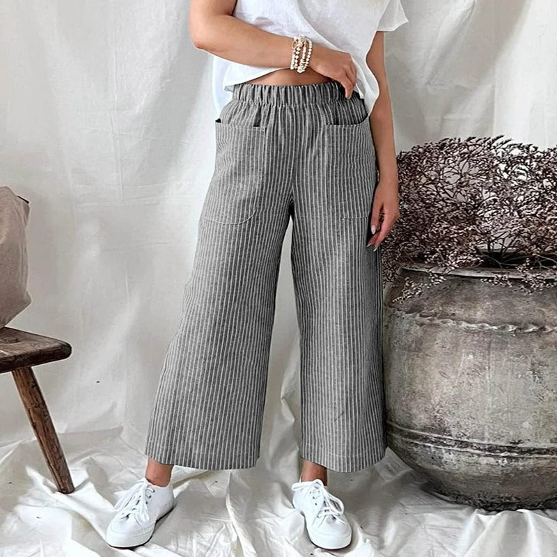 Premium Linen Trousers for Women - Sophia