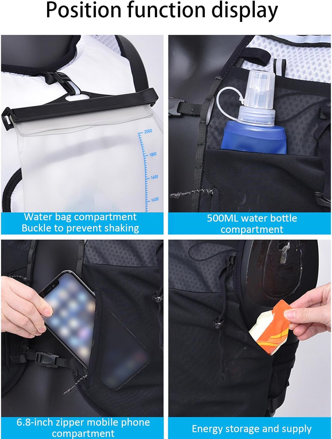 Running Vest Backpack – Lightweight Hydration Pack for Trails and Cycling – Alvory