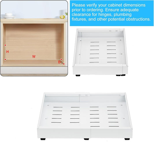 Pack of 2 extendable pull-out drawers for cupboards – StoreEase