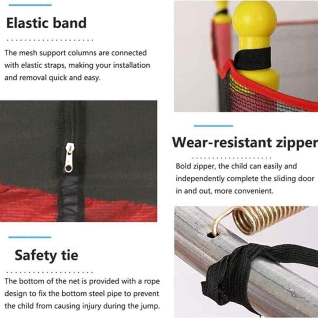 Children's trampoline with safety net – Jumpie KidsTramp
