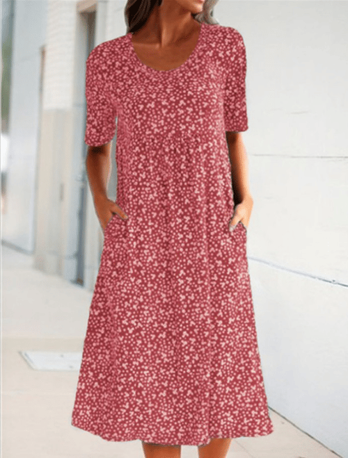 Stylish Floral Print Dress - Eva | The Perfect Light Summer Dress!