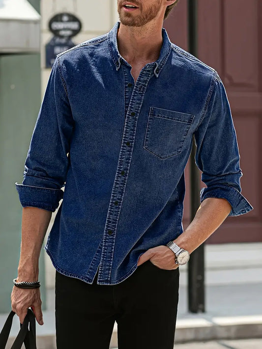 Autumn Denim Men's Shirt – Milan