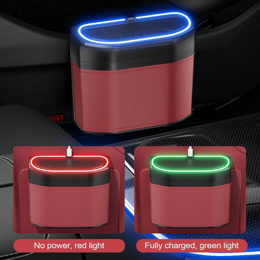 Odour-proof Car Rubbish Bin with Touch Light – Lurevo