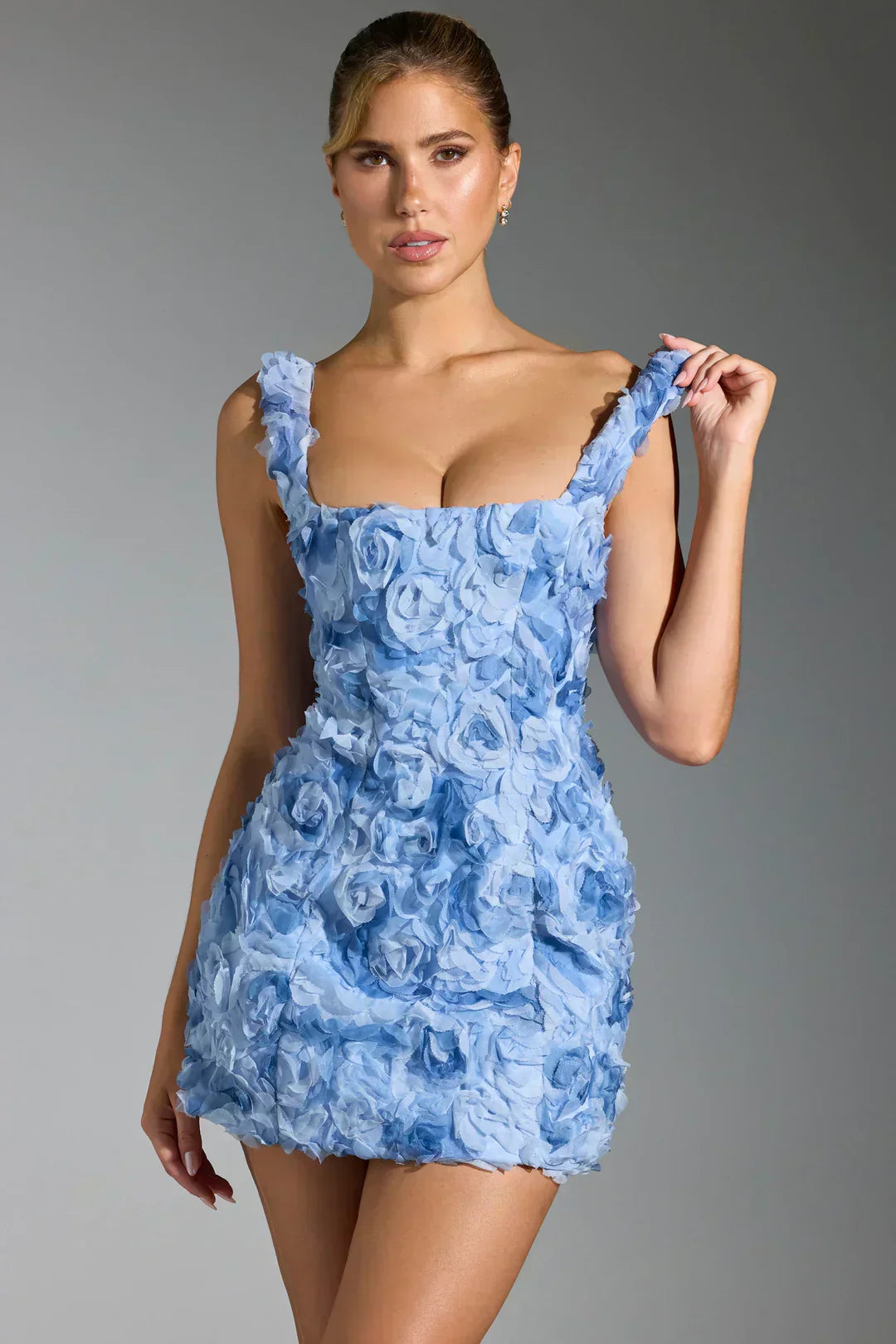 Flower Corset Mini Dress - Flower