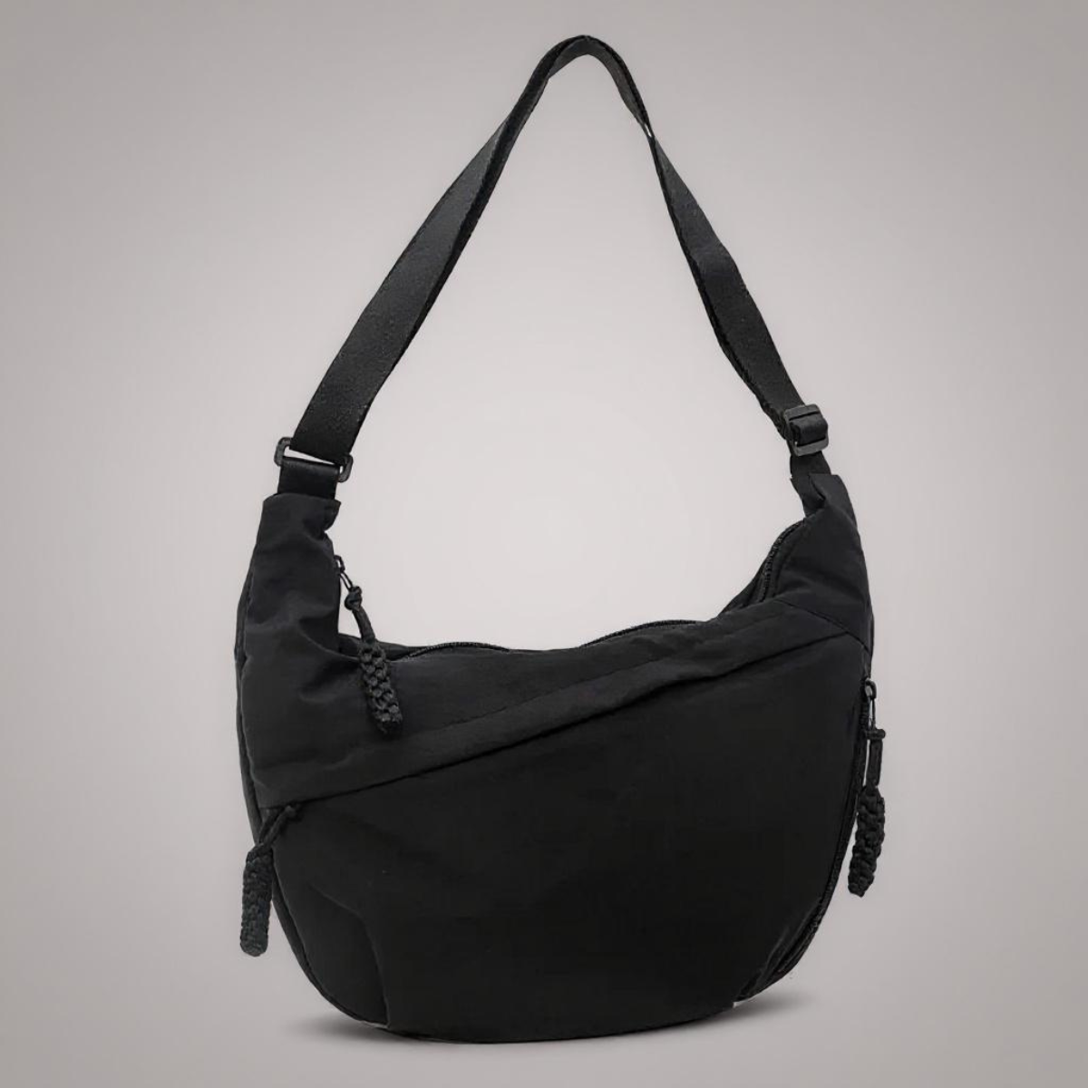 Shoulder Bag - Adjustable Strap, Multi-Pocket Nylon Crossbody 11