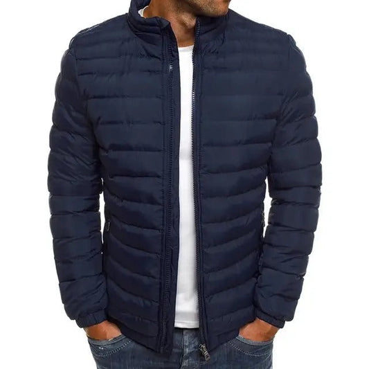 Men's Overcoat with Stand-Up Collar - Lennart