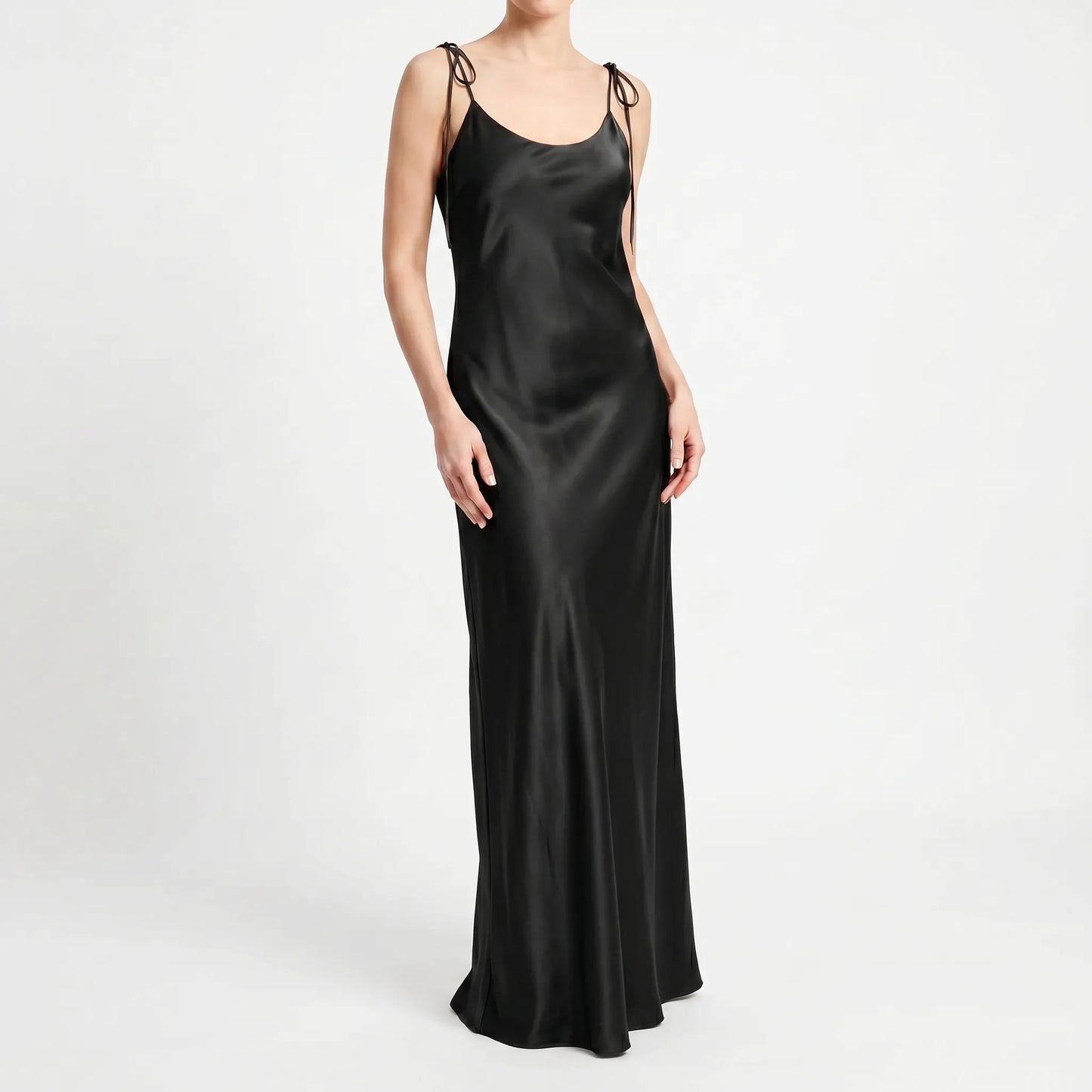 Backless Floor-Length Slip Dress - Opal