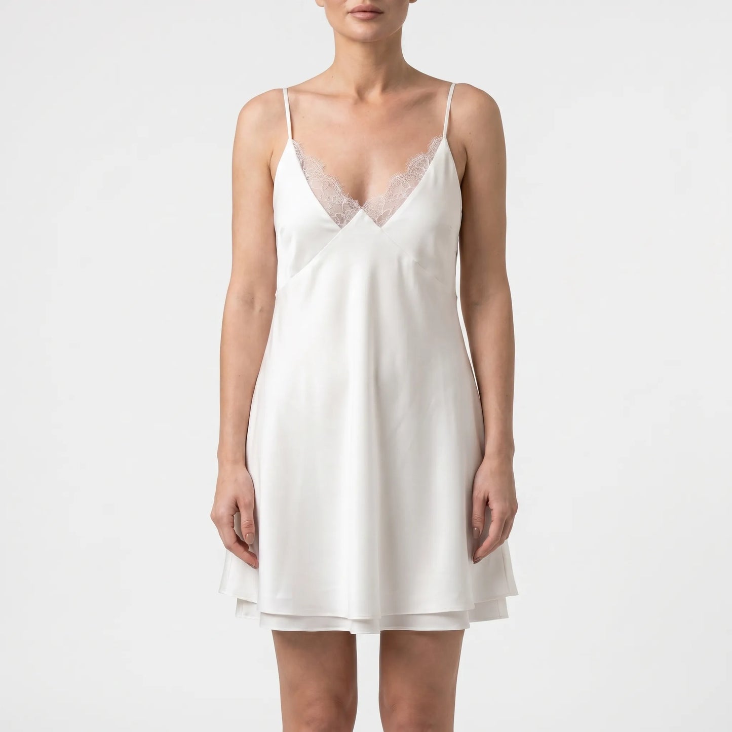 Backless White Mini Dress - Meghan