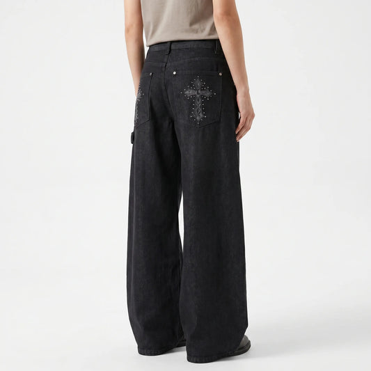 Baggy Wide Leg Trousers - Jo