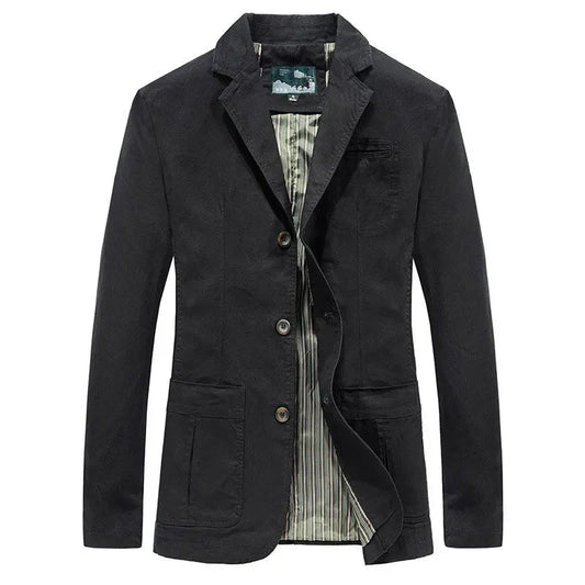 Men's autumn jacket in vintage and military style – Viktor