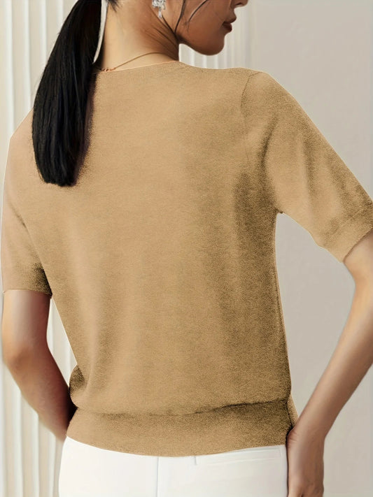 Spring Sweater with Short Sleeves – Mira
