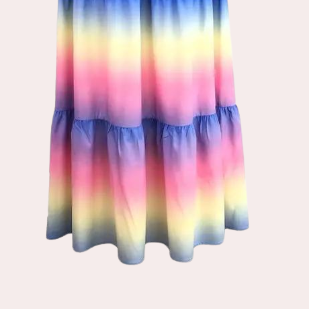 Off-the-shoulder layered summer dress – Noémie