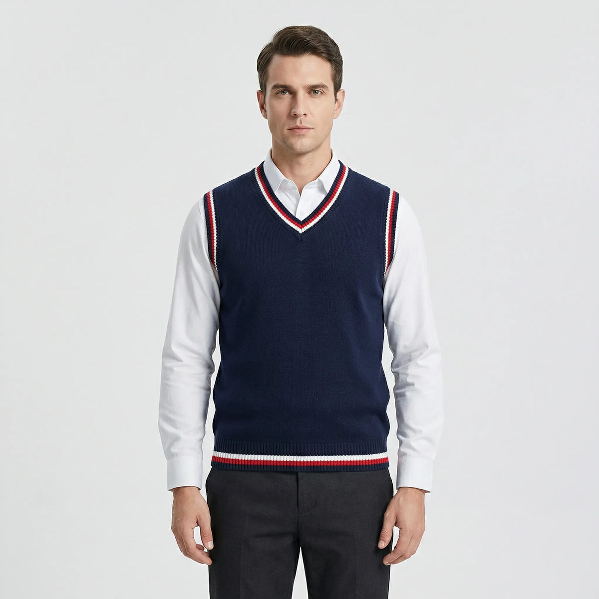 Casual Collegiate Style Vest - Sami
