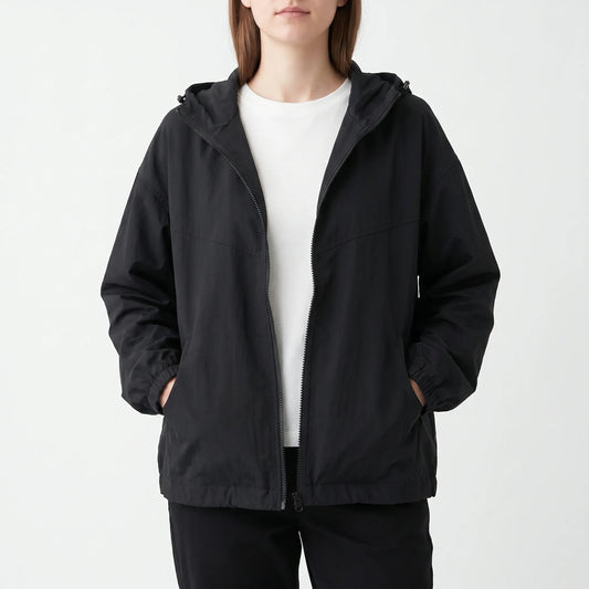 Casual Hooded Windbreaker Jacket - Regina