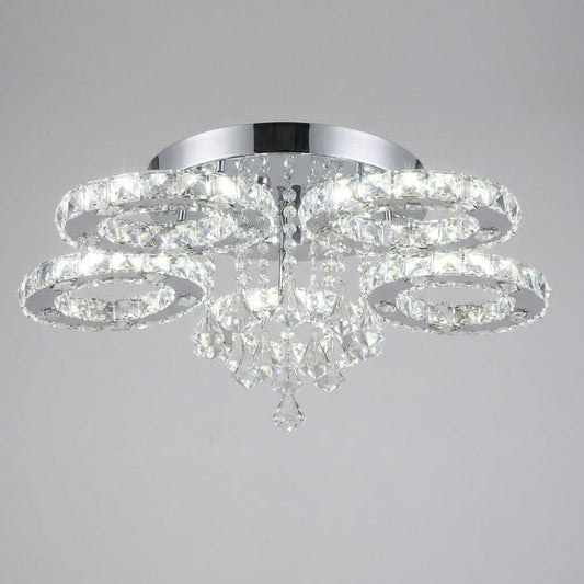 Ceiling Mounted Crystal Chandelier - Aurellin