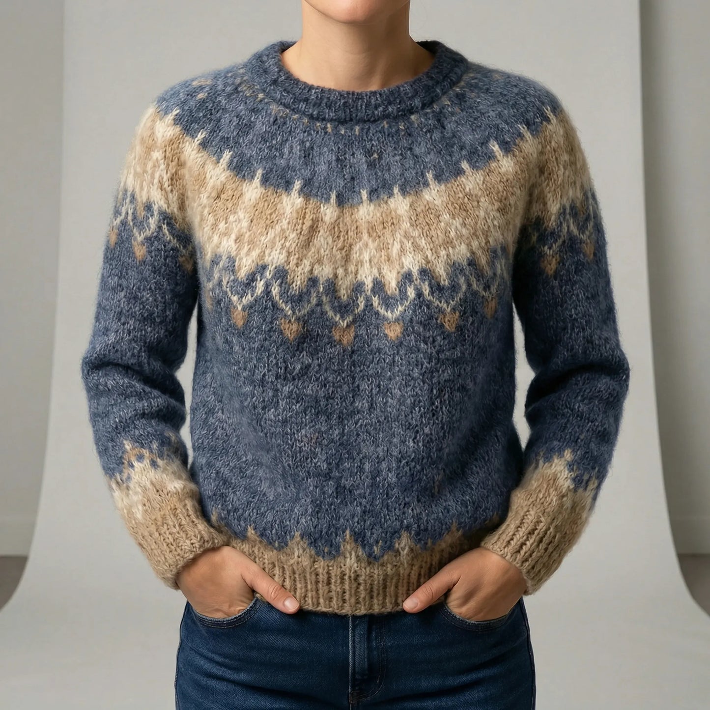 Classic Crew Neck Jumper - Xenia
