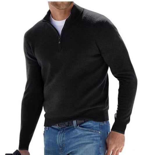 Luxury Men's Zip Sweater - Mason