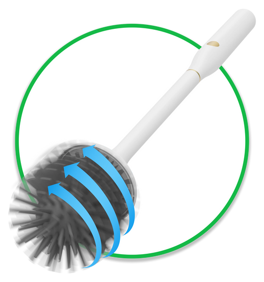 Electric UV Toilet Brush with Dual Head – PureSpin