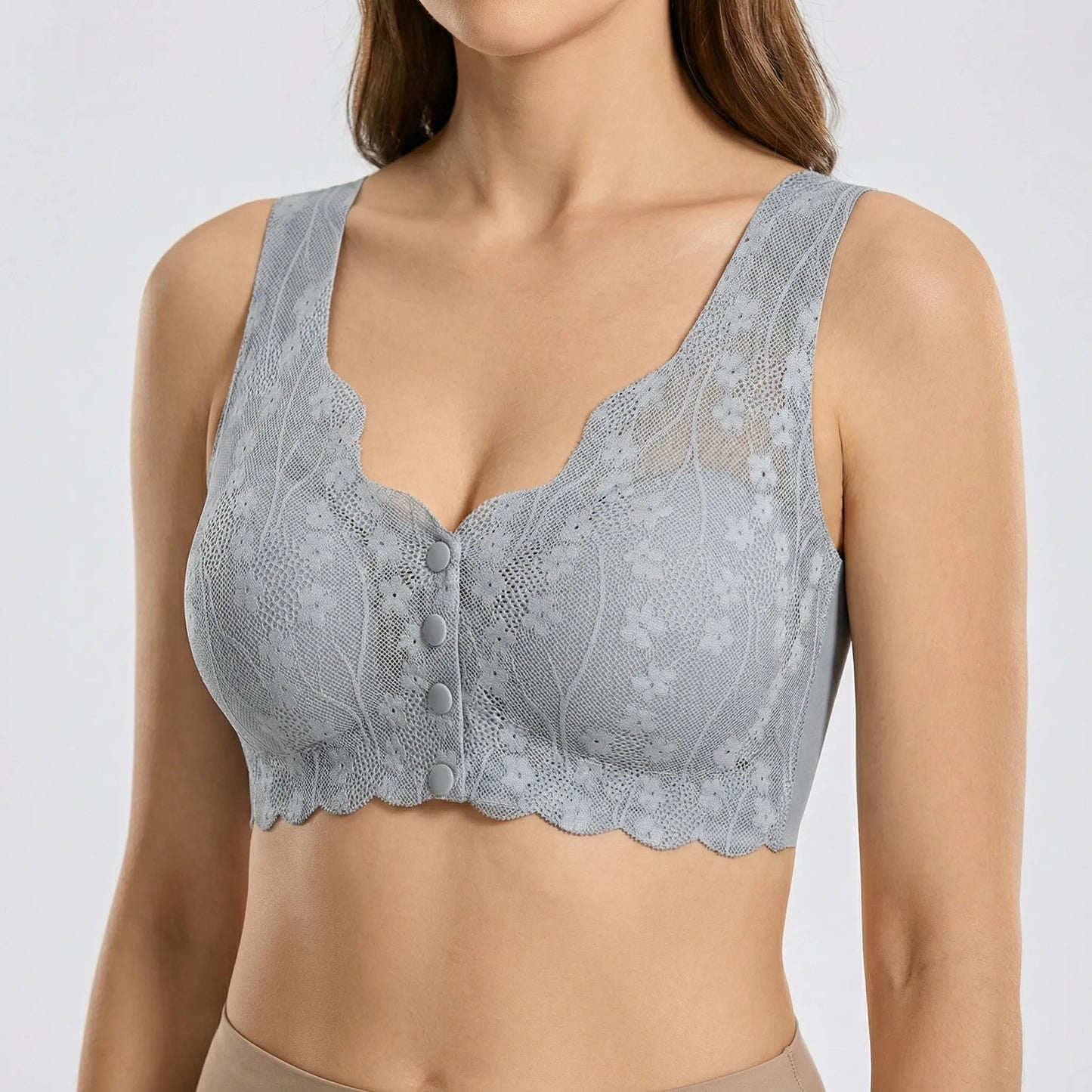 Everyday Front-Fastening Lace Bra - Svenja