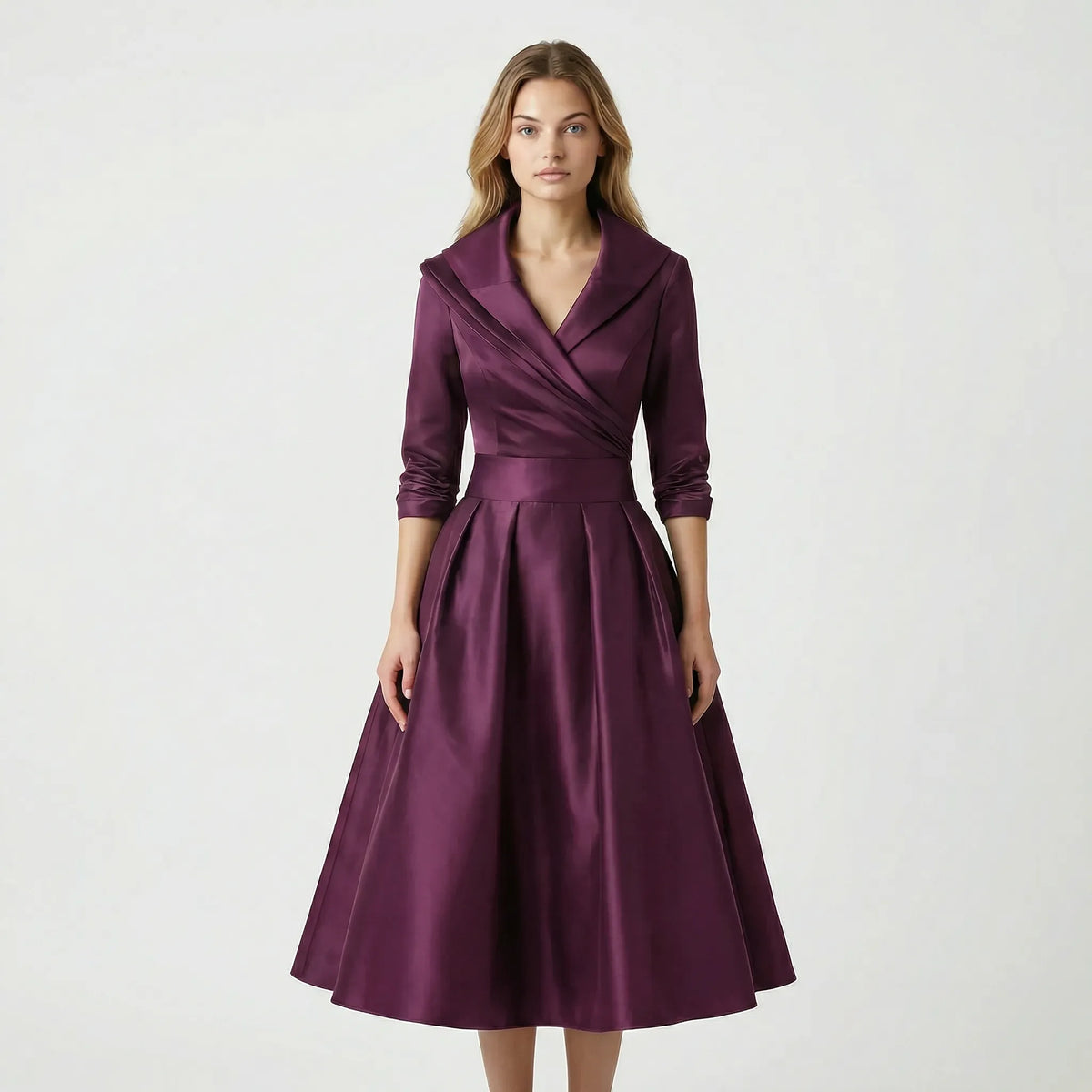 Fitted Midi Dress - Emilie