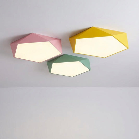 Geometric Ceiling Light Fixture - Polylume