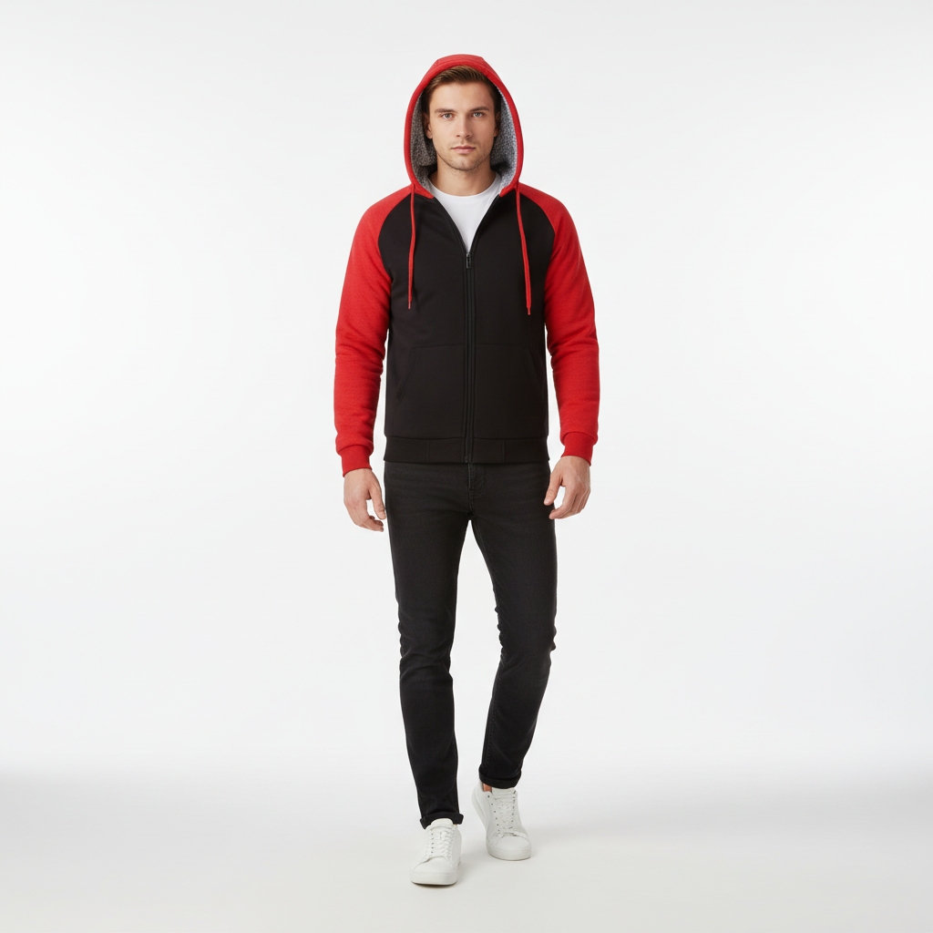 Geplüschte Herren-Hoodie - Moritz